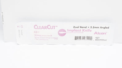 Alcon 8065993540 ClearCut Implant Knife Dual Bevel 3.5 mm Angled (x)